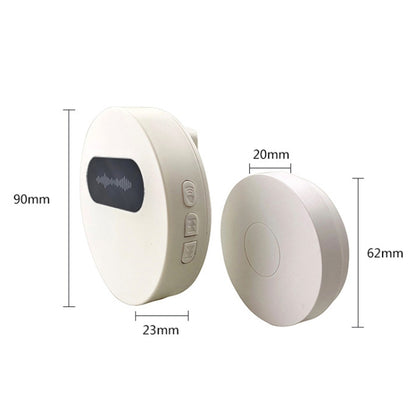 T10-1 1 For 1 Lighting Self-Power Generation Wireless Intelligent Anti -Rainwater Doorbell, T10-1 UK Plug White, T10-1 UK Plug Black, T10-1 EU Plug White, T10-1 EU Plug Black, T10-1 US Plug White, T10-1 US Plug Black