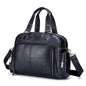 BULL CAPTAIN 0147 Leather Large Capacity Crossbody Travel Bag Briefcase