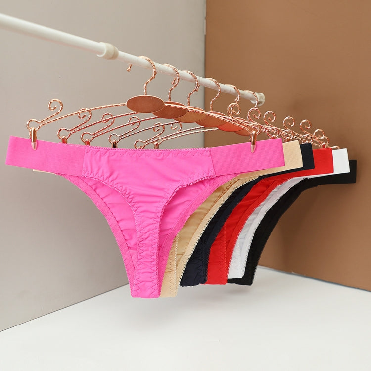 1347 Sports Style Seamless Ice Silk Panties Women Breathable Thong, 1347 S Black, 1347 S White, 1347 S Red, 1347 S Dark Blue, 1347 S Skin Color, 1347 S Rose Red