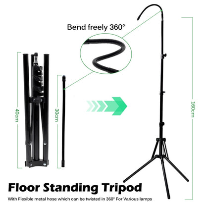 1.6m Live Photography Light Stand Thickened Anti-folding Tripod, With 30cm Hose