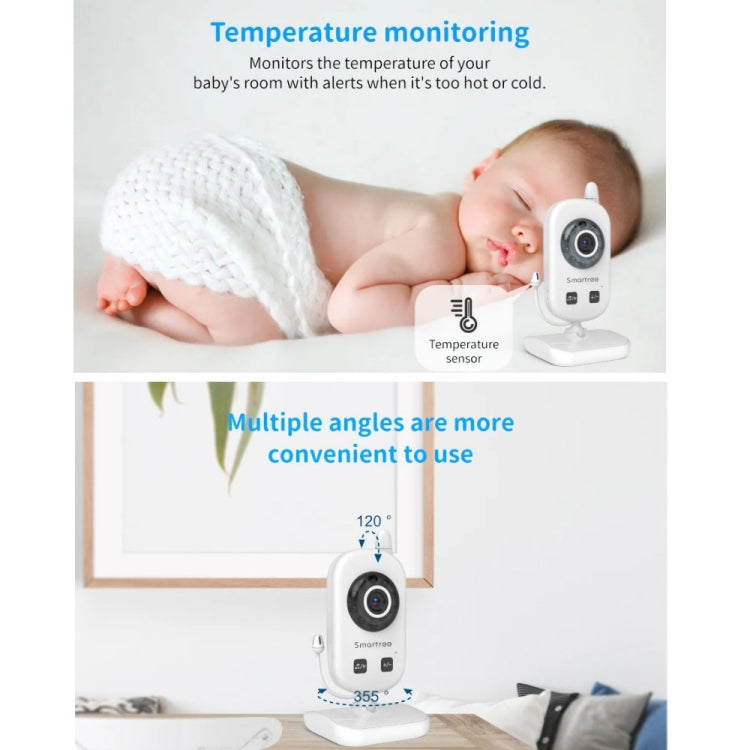 UU24 2.4 Inch Wireless Baby Monitor Camera Temperature Monitor 2 Way Audio VOX Lullaby, UU24 US Plug, UU24 EU Plug, UU24 UK Plug