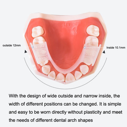 Y-Kelin Orthodontic Appliance Silicone Simulation Braces Anti-Molar Braces For Night, Transparent