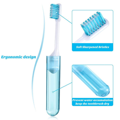 Portable Business Trip Folding Toothbrush Multi-color Super Soft Bristles Toothbrush, 6 PCS/Set, 4 PCS/Set, 5 PCS/Set