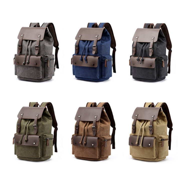 Canvas Leisure Backpack Computer Bag Student School Bag