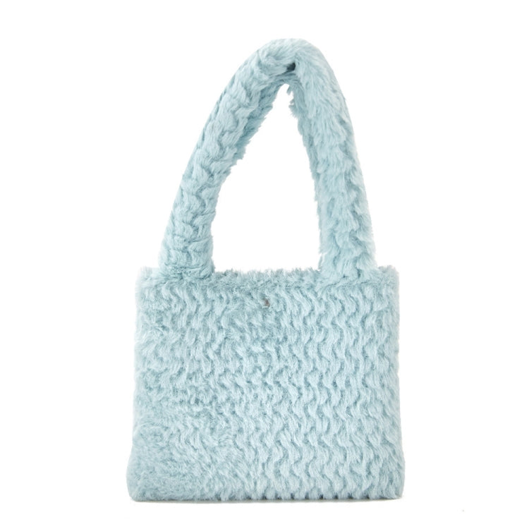 H6302-1 Autumn and Winter Plush Plaid Small Handbag