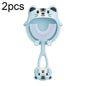 S8 2pcs Children Cartoon Animal Manual U-shaped Silicone Toothbrush for 2-12 Years Old