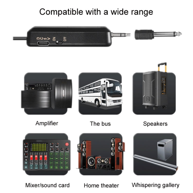 UHF Wireless Headset Microphone Lavalier Headset Amplifier, One For One, One For Two