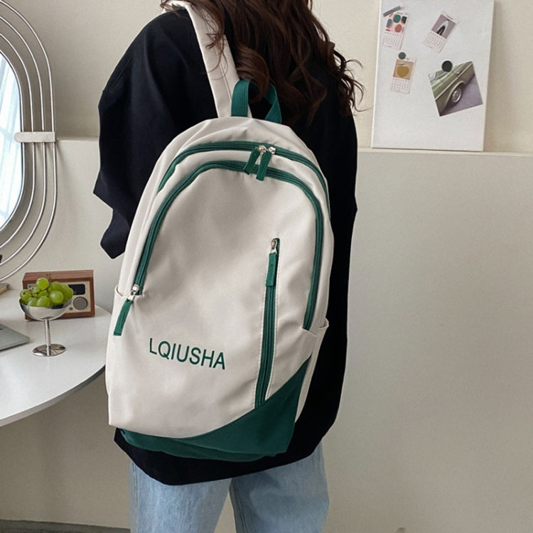 Girls School Bag Backpack Large Capacity Lightweight Student Backpack, 109036 White, 109036 Green, 109036 Black, 109036 Pink
