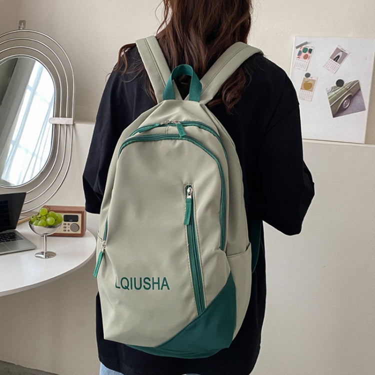 Girls School Bag Backpack Large Capacity Lightweight Student Backpack, 109036 White, 109036 Green, 109036 Black, 109036 Pink