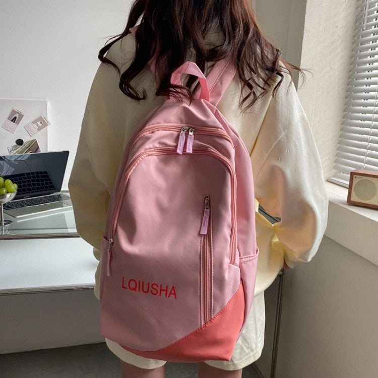 Girls School Bag Backpack Large Capacity Lightweight Student Backpack, 109036 White, 109036 Green, 109036 Black, 109036 Pink