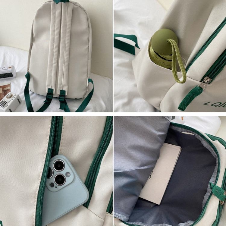 Girls School Bag Backpack Large Capacity Lightweight Student Backpack, 109036 White, 109036 Green, 109036 Black, 109036 Pink