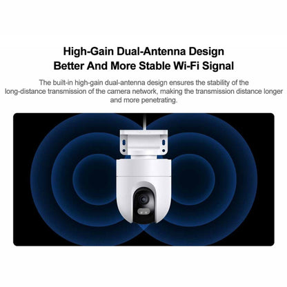 Original Xiaomi CW400 Outdoor Camera 2.5K Ultra HD Smart Full Color Night Vision IP66 Waterproof, US Plug, CW400