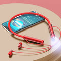 YY-708 Neck Hanging Noise Reduction Card Bluetooth Sports Headset with Flashlight Function
