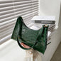 PU Leather Armpit Small Square Bag Female Stone Pattern Shoulder Bag Handbag