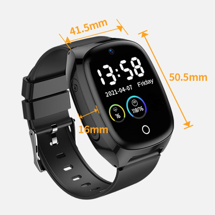 D300 1.54 inch IPS Screen Smart Watch, Support Tracking and Positioning & 4G Video Call, No Body Temperature Version