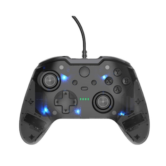 For Microsoft XBOX One / PC XO300 RGB Luminous Wired Gamepad, XO300(Translucent Black), XO300(Transparent), XO300(Translucent Green)