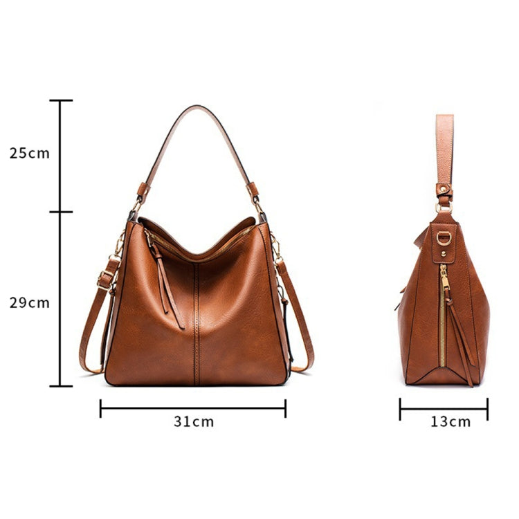 7871 Large Capacity Adjustable Leather Tote Bag Multi-compartment Shoulder Bag, Red, Blue, Black, Coffee, Grey, Pink, Brown, Purple Red, 2-In-1 Brown, 2-In-1 Black, 2-In-1 Purple Red, 2-In-1 Blue, 2-In-1 Gray, 2-In-1 Red, 2-In-1 Pink