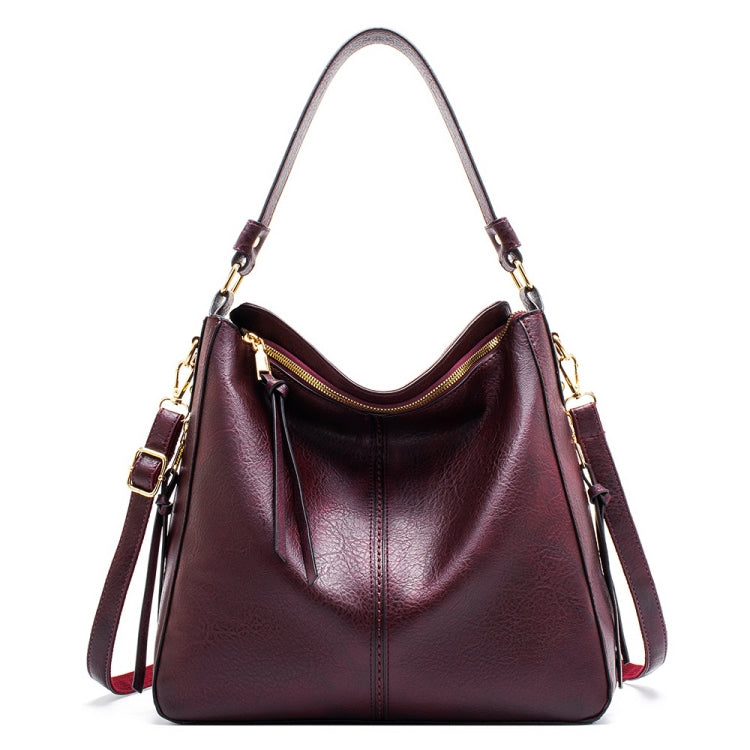 7871 Large Capacity Adjustable Leather Tote Bag Multi-compartment Shoulder Bag, Red, Blue, Black, Coffee, Grey, Pink, Brown, Purple Red, 2-In-1 Brown, 2-In-1 Black, 2-In-1 Purple Red, 2-In-1 Blue, 2-In-1 Gray, 2-In-1 Red, 2-In-1 Pink