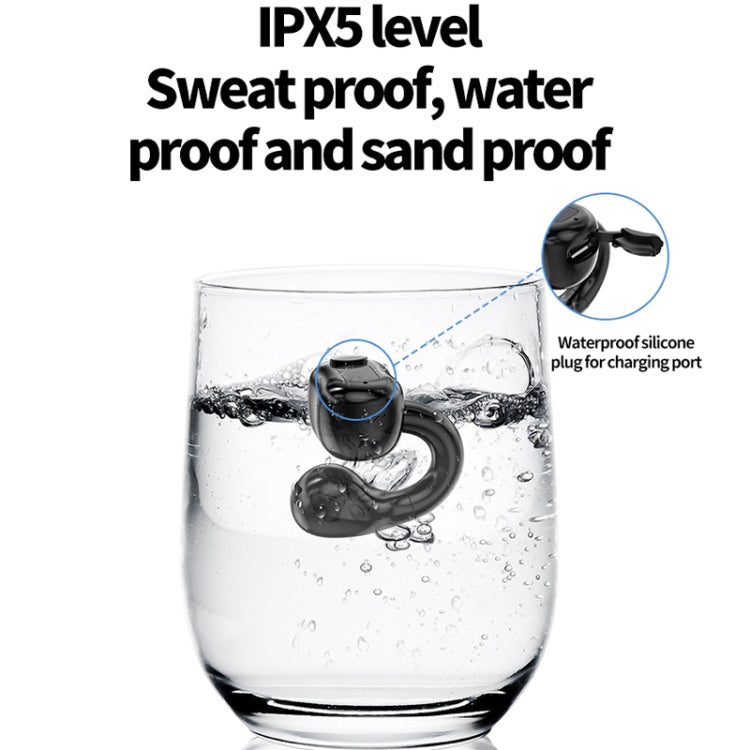 M10 IPX5 Waterproof Ear Clip Bluetooth Earphones, Style:, M10 Single Black, M10 Single White, M10 Single Pink, M10 Single Skin Color, M10 Single Green, M10 Doble Pink, M10 Doble Green, M10 Doble Skin Color, M10 Doble Black, M10 Doble White