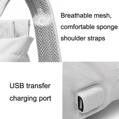 Student Backpack Waterproof USB Laptop Bag, Size:, Medium (Gray), Medium (Black), Large (Gray), Large (Black)