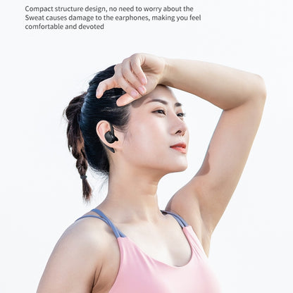 S260 Hanging Ear With Charging Bin Digital Display Stereo Bluetooth Earphones, S260 Black