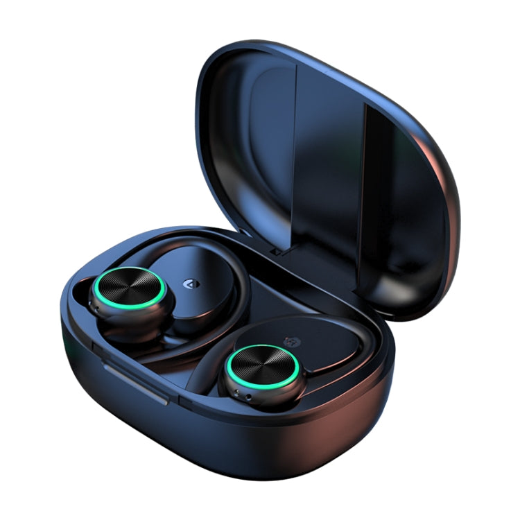 R201 With Charging Bin Hanging Ear Stereo Digital Display Bluetooth Earphones, R201 Black, R201 White, R201 Pink, R201 Skin Color