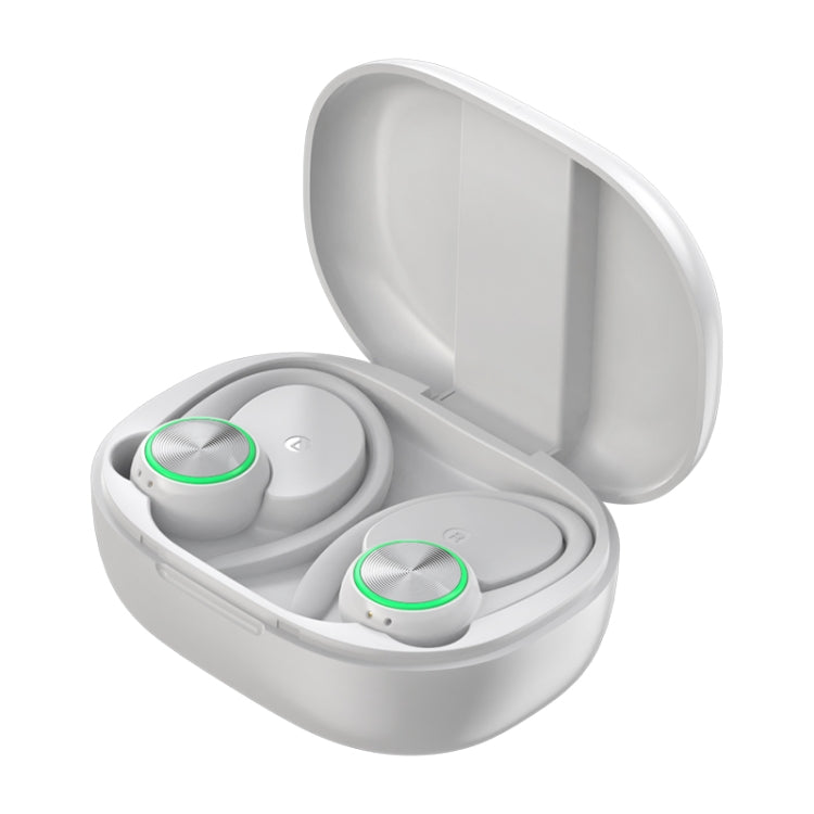 R201 With Charging Bin Hanging Ear Stereo Digital Display Bluetooth Earphones, R201 Black, R201 White, R201 Pink, R201 Skin Color
