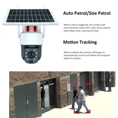 RH-Q10 Graffiti 5MP Wifi Wireless Solar Camera 30X Optical Zoom Auto Tracking Patrol IP66 Waterproof, RH-Q10