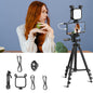 KIT-15LM Tripod Fill Light With Microphone Vlogging Kit  For Live Phone Recording, V13 Tripod Set