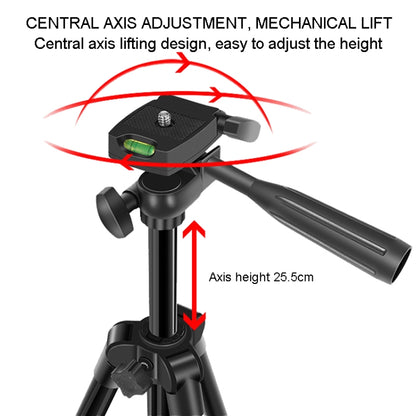 KIT-15LM Tripod Fill Light With Microphone Vlogging Kit  For Live Phone Recording, V13 Tripod Set