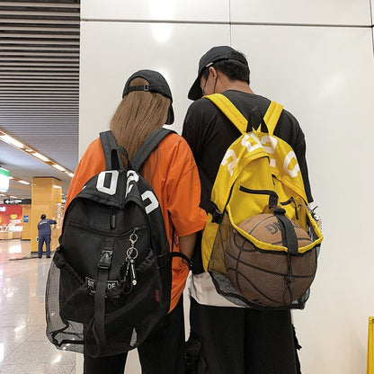 Spring Rope Basketball Bag Multifunctional Training Backpack Hand Lifting Capacity Sports Bag