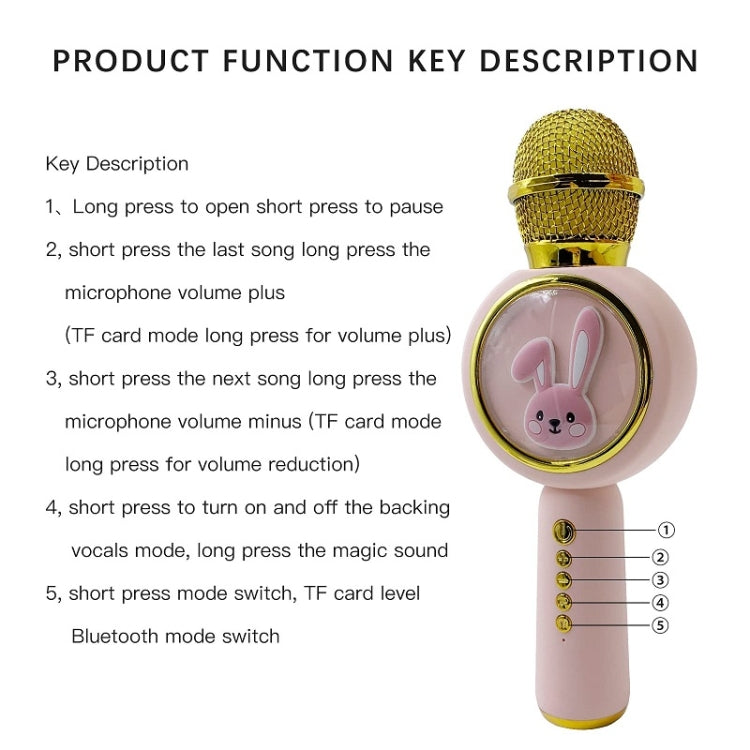 X6 Children Portable Bluetooth Light Microphone Audio All-in-One Machine