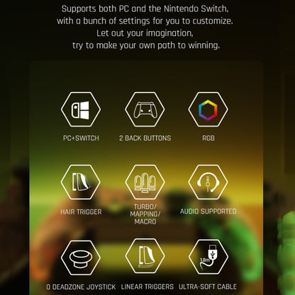 RGB Light Wired Gamepad Controller For PC/Switch, BIGBIGWON C1 Lite, BIGBIGWON C1 Lite+R90, BIGBIGWON C1 S, BIGBIGWON C1 S+R90