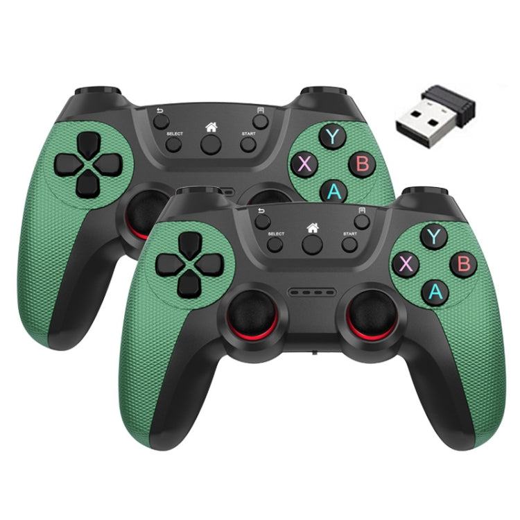 KM-029   2.4G One for Two Doubles Wireless Controller Support PC / Linux / Android / TVbox, KM-029 (Vitality Orange), KM-029 (Rose Pink), KM-029 (Lemon Yellow), KM-029 (Mountain Blue), KM-029 (Battle Gray), KM-029 (Elegant Silver), KM-029 (Mint Green)