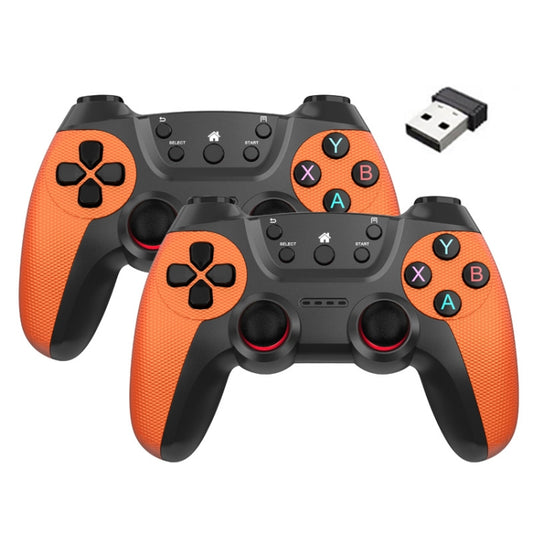 KM-029   2.4G One for Two Doubles Wireless Controller Support PC / Linux / Android / TVbox, KM-029 (Vitality Orange), KM-029 (Rose Pink), KM-029 (Lemon Yellow), KM-029 (Mountain Blue), KM-029 (Battle Gray), KM-029 (Elegant Silver), KM-029 (Mint Green)