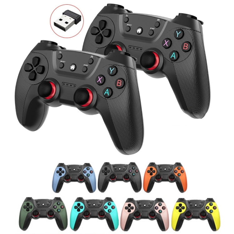 KM-029   2.4G One for Two Doubles Wireless Controller Support PC / Linux / Android / TVbox, KM-029 (Vitality Orange), KM-029 (Rose Pink), KM-029 (Lemon Yellow), KM-029 (Mountain Blue), KM-029 (Battle Gray), KM-029 (Elegant Silver), KM-029 (Mint Green)