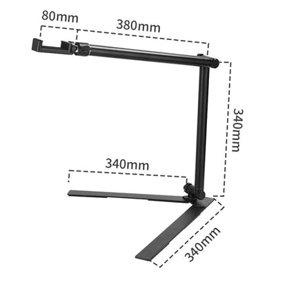 DT-06 Desktop Overlook Mobile Phone Bracket Camera Fill Light Universal Foldable Bracket, DT-06