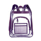 PVC Transparent Waterproof Backpack Student School Bag, Large Purple, Large Light Grey, Large Black, Small Pink, Small Black, Small Gray, Candy Color Black, Candy Color Green, Candy Colo Pink
