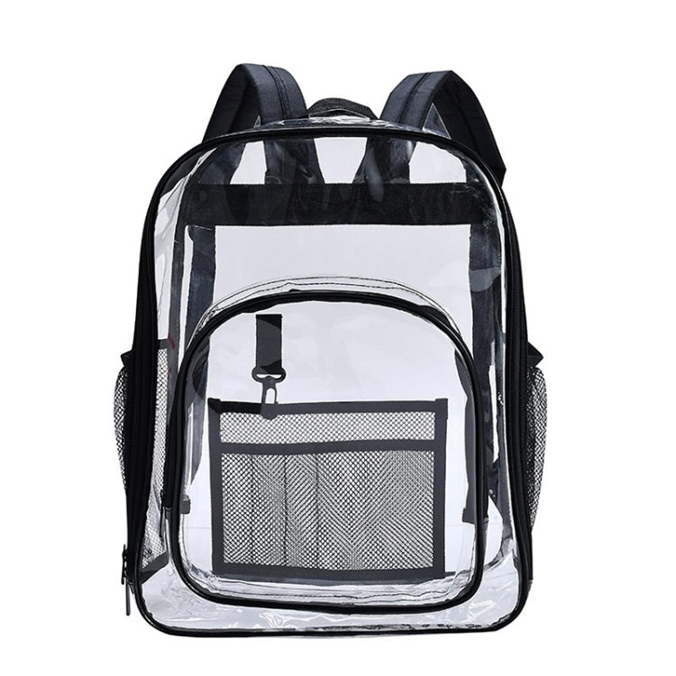 PVC Transparent Waterproof Backpack Student School Bag, Large Purple, Large Light Grey, Large Black, Small Pink, Small Black, Small Gray, Candy Color Black, Candy Color Green, Candy Colo Pink