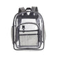 PVC Transparent Waterproof Backpack Student School Bag, Large Purple, Large Light Grey, Large Black, Small Pink, Small Black, Small Gray, Candy Color Black, Candy Color Green, Candy Colo Pink