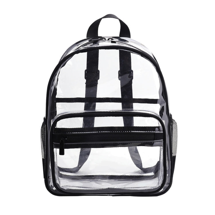 PVC Transparent Waterproof Backpack Student School Bag, Large Purple, Large Light Grey, Large Black, Small Pink, Small Black, Small Gray, Candy Color Black, Candy Color Green, Candy Colo Pink