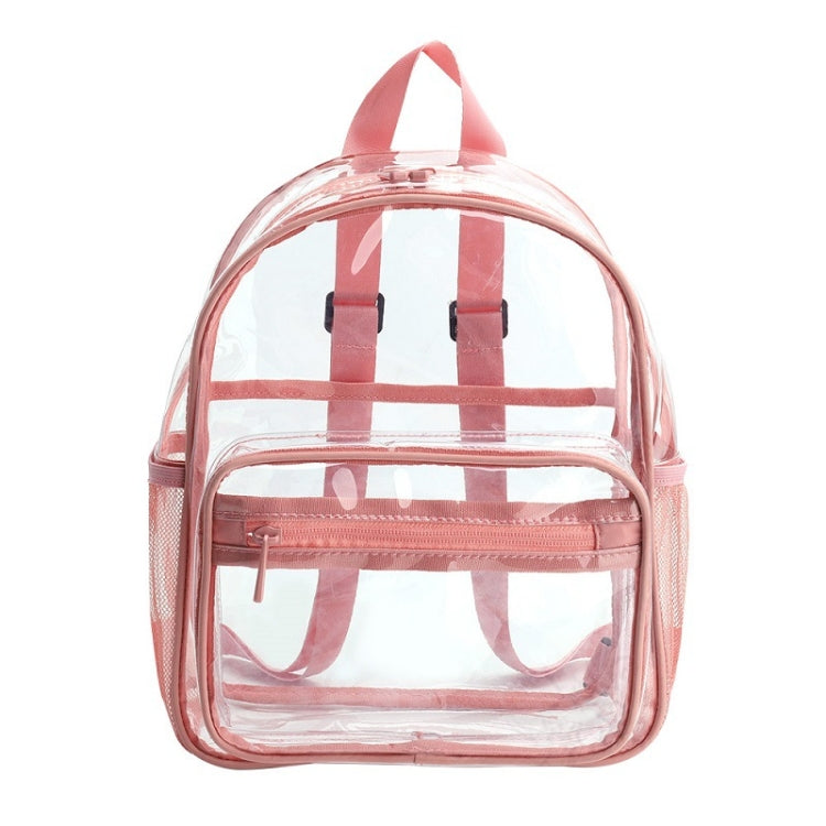 PVC Transparent Waterproof Backpack Student School Bag, Large Purple, Large Light Grey, Large Black, Small Pink, Small Black, Small Gray, Candy Color Black, Candy Color Green, Candy Colo Pink