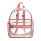PVC Transparent Waterproof Backpack Student School Bag, Large Purple, Large Light Grey, Large Black, Small Pink, Small Black, Small Gray, Candy Color Black, Candy Color Green, Candy Colo Pink