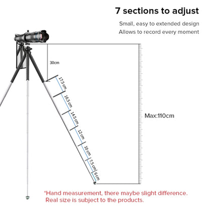 APEXEL APL-JJ09 Mobile Selfie Live Streaming Portable Stretch Telephoto Tripod, APL-JJ09