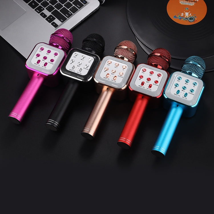 WS-1818 LED Light Flashing Microphone Self-contained Audio Bluetooth Wireless Microphone