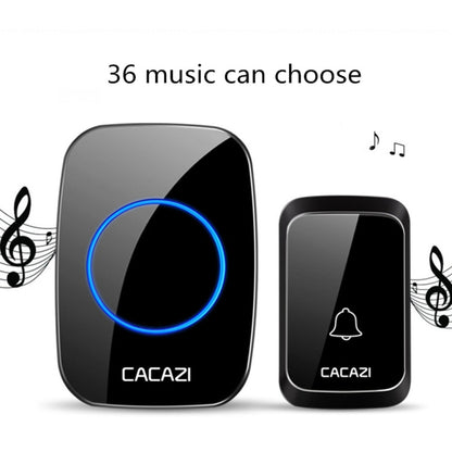 CACAZI A06-DC 1 To 1 Battery Type Smart Home Wireless Waterproof Music Doorbell