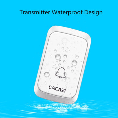 CACAZI A06-DC 1 To 1 Battery Type Smart Home Wireless Waterproof Music Doorbell