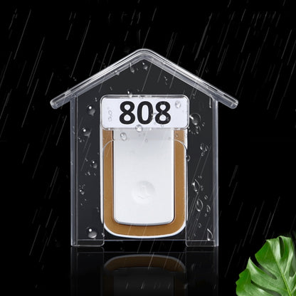 Wireless Doorbell Waterproof Cover Outdoor Doorbell Transparent Rain Protection Case