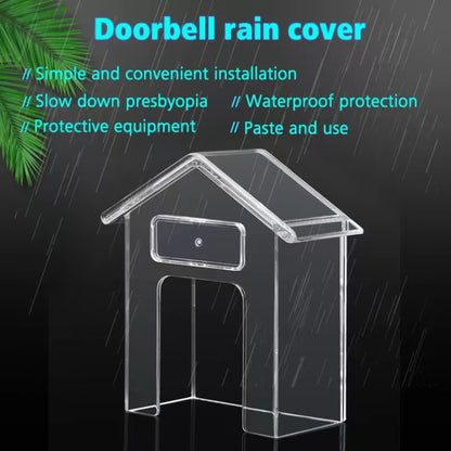 Wireless Doorbell Waterproof Cover Outdoor Doorbell Transparent Rain Protection Case