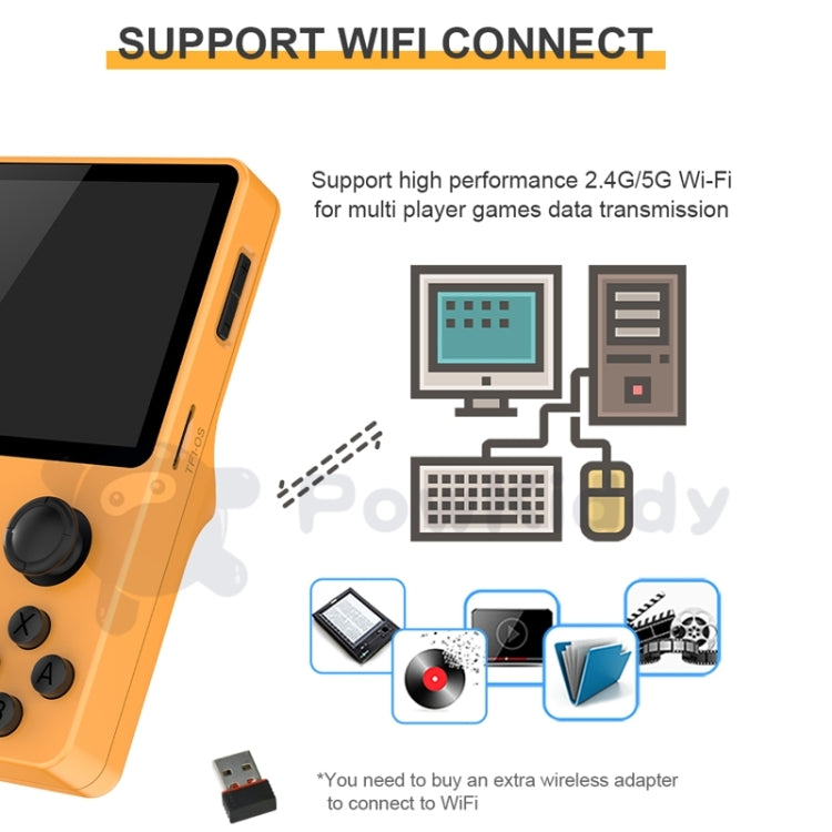 POWKIDDY RGB20S  3.5-Inch IPS Screen Retro Open Source Handheld Game Console, 16GB Without Game, 16GB+32GB 10,000 Games, 16GB+64GB 15,000 Games, 16GB+128GB  20,000 Games, 16GB+128GB 20,000 Games, 16GB+256GB 30,000 Games, 16GB+256GB  30,000 Games